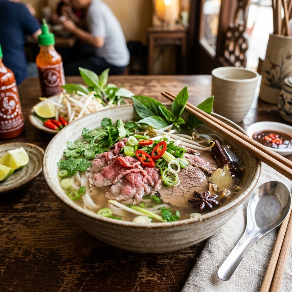 Authentic Vietnamese Beef Pho in Bali at Mevui Restaurant